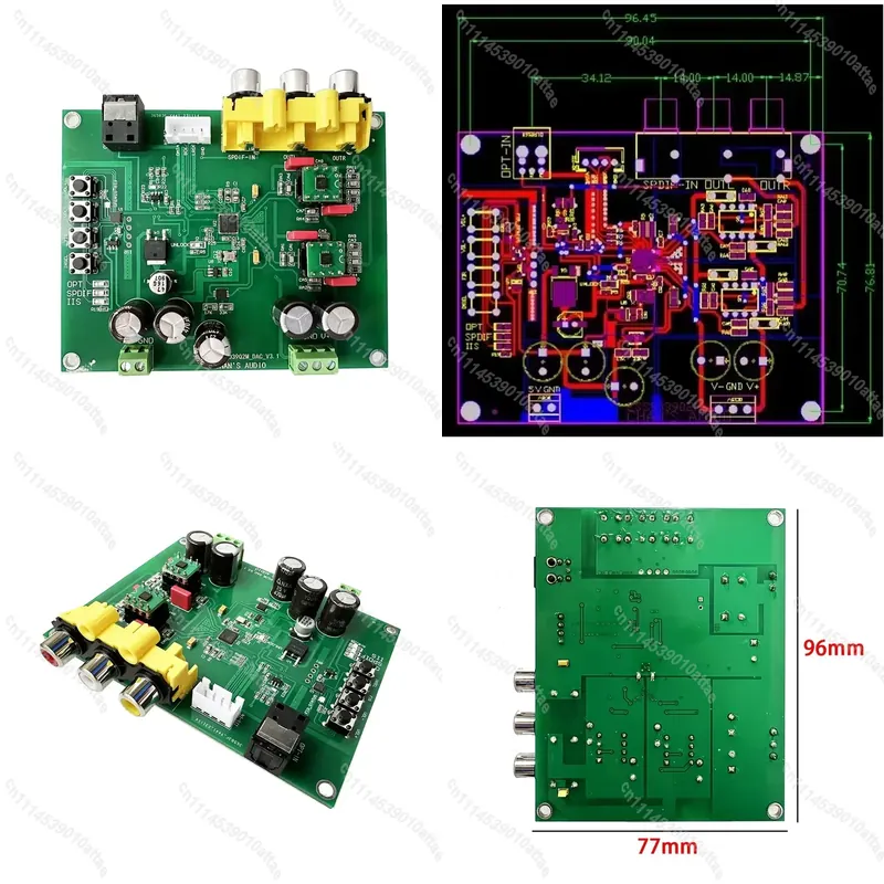 Volume Control Board - لوحة فك تشفير DAC ESS9039Q2M DSD1024