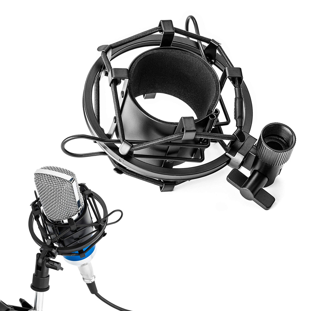 Ribbon Microphone - حامل مشبك عزل مضاد للاهتزاز لميكروفون