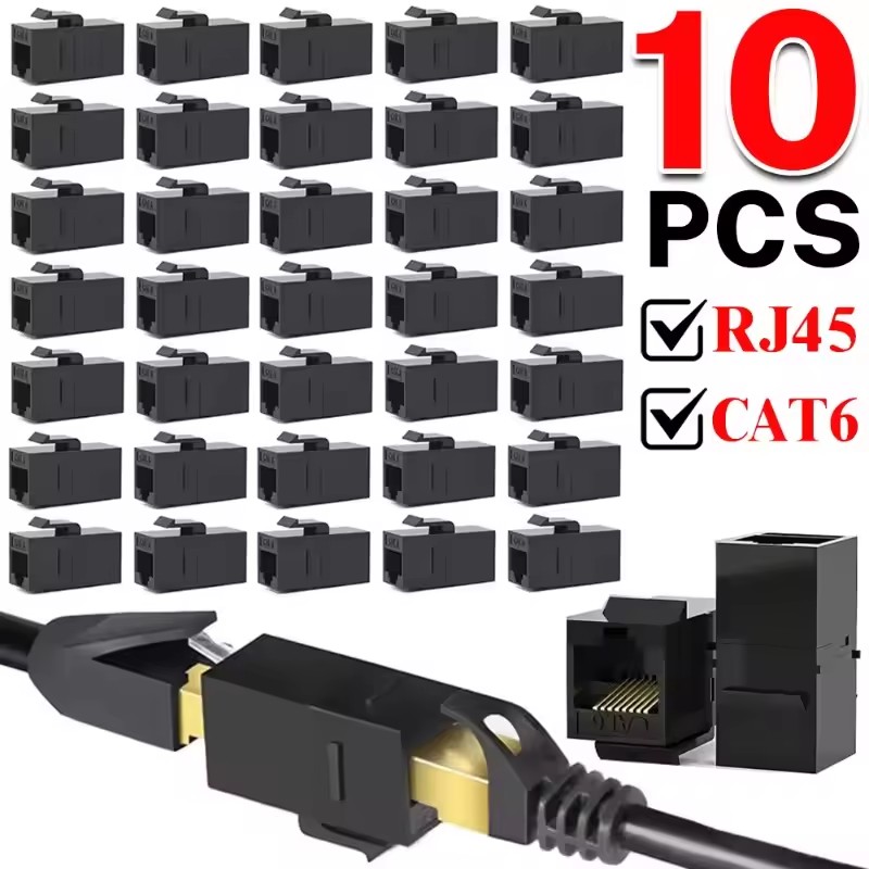 Rj45 Jack - 2-10 قطع، موصل كيستون CAT6 RJ45،