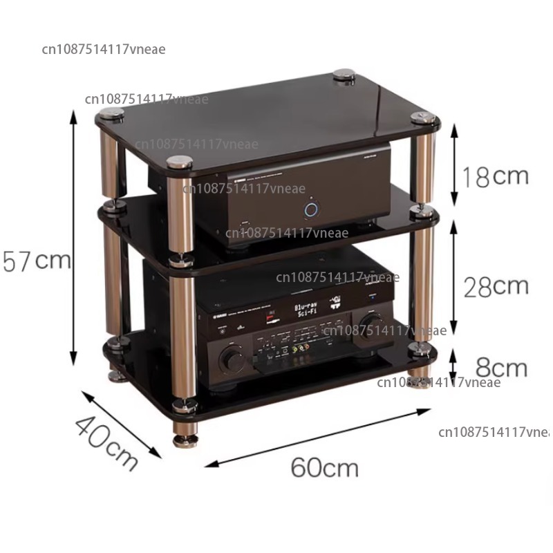 Speaker Enclosure - رف صوتي ثلاثي الطبقات مضاد للاهتزاز،