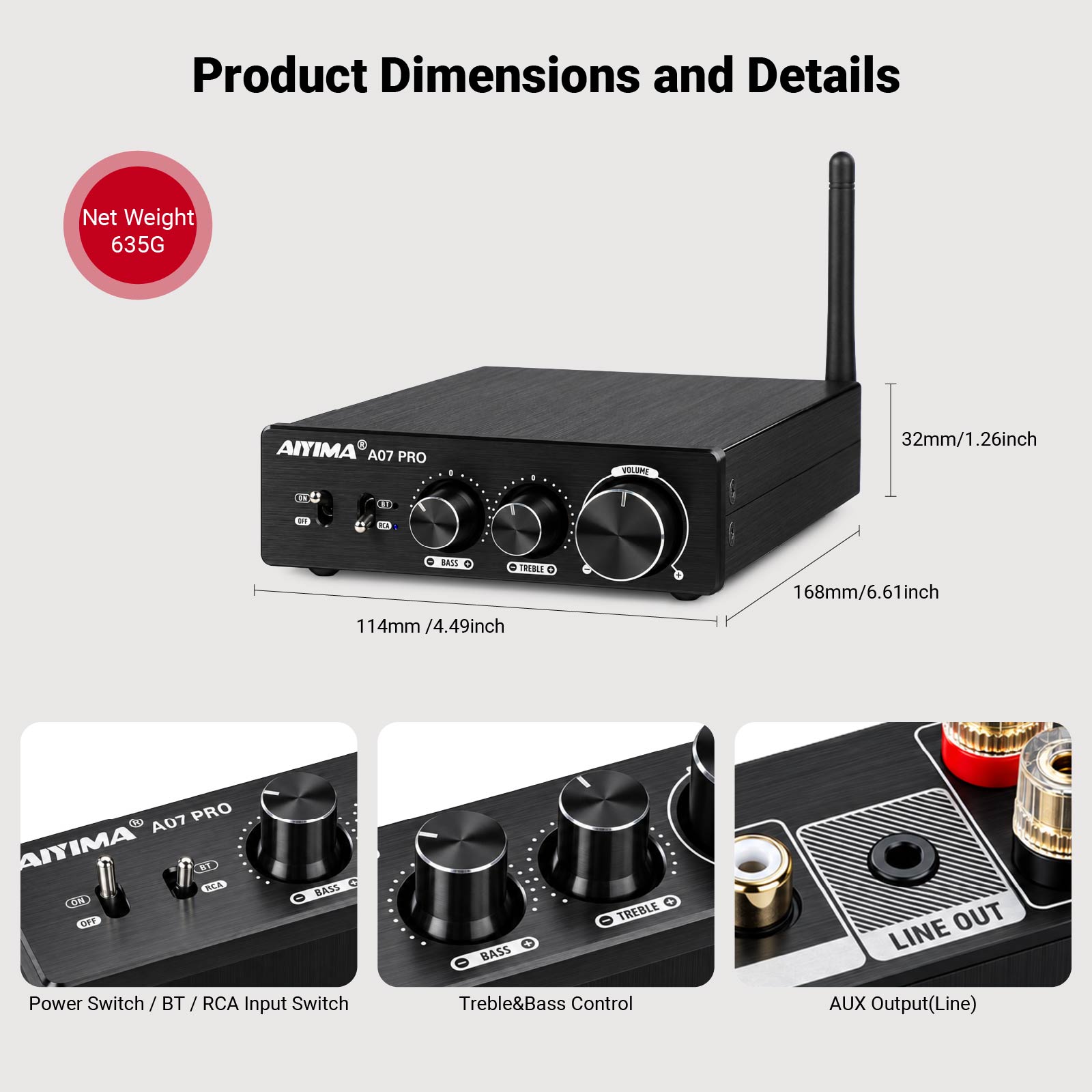 AIYIMA A07 PRO بلوتوث مكبر للص - مراجعة Es9018 Dac وسعره
