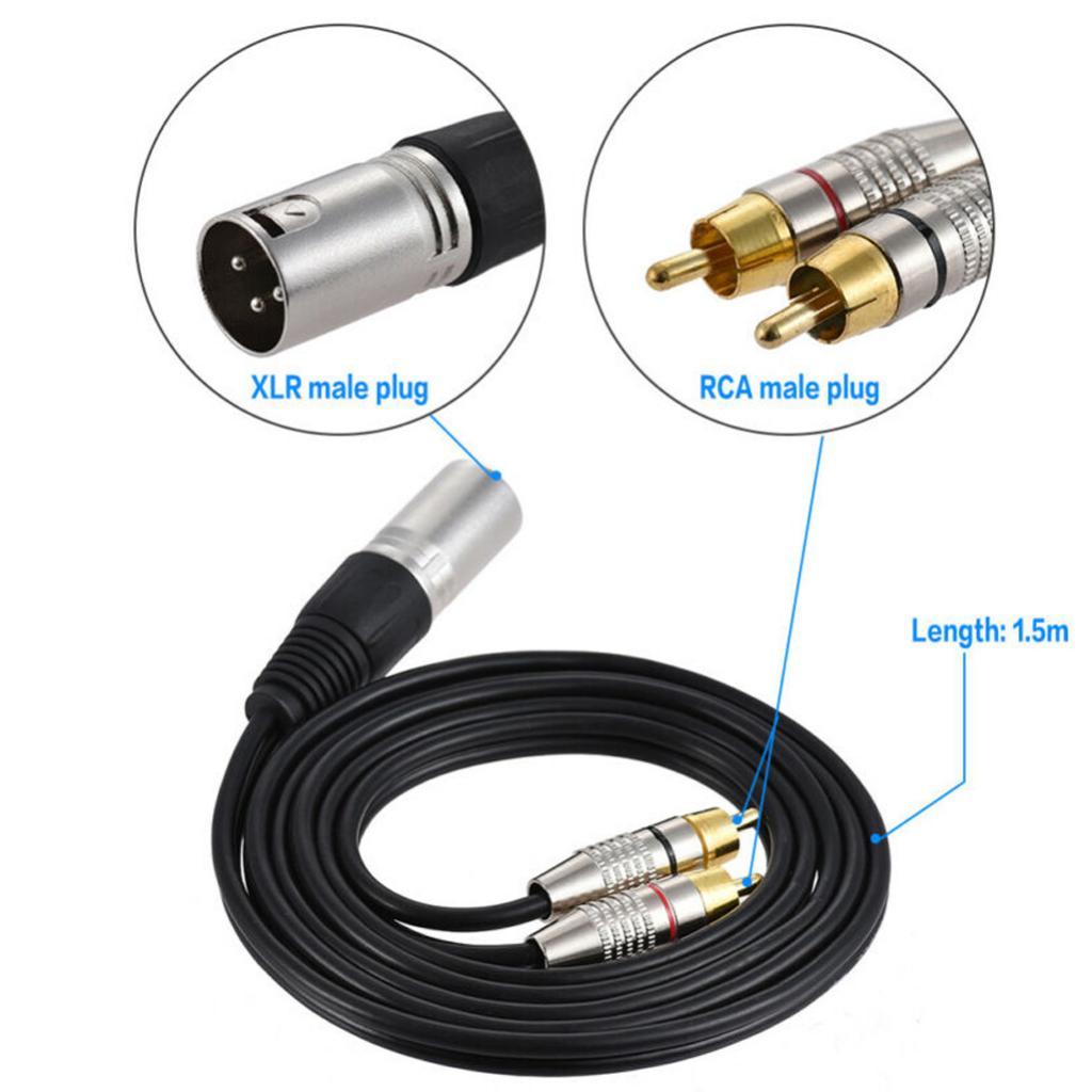 كابل مقسم صوت XLR إلى موصلات R - مراجعة Audio Cable Rca وسعره