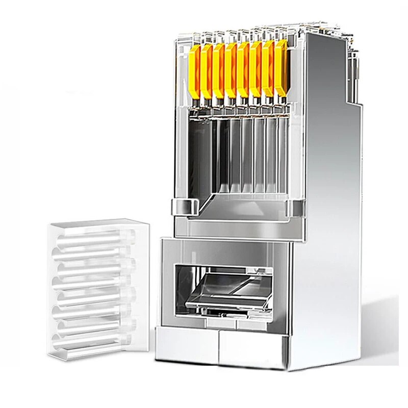 ZoeRax 50 قطعة موصلات Cat6 RJ4 - مراجعة Rj45 Jack وسعره