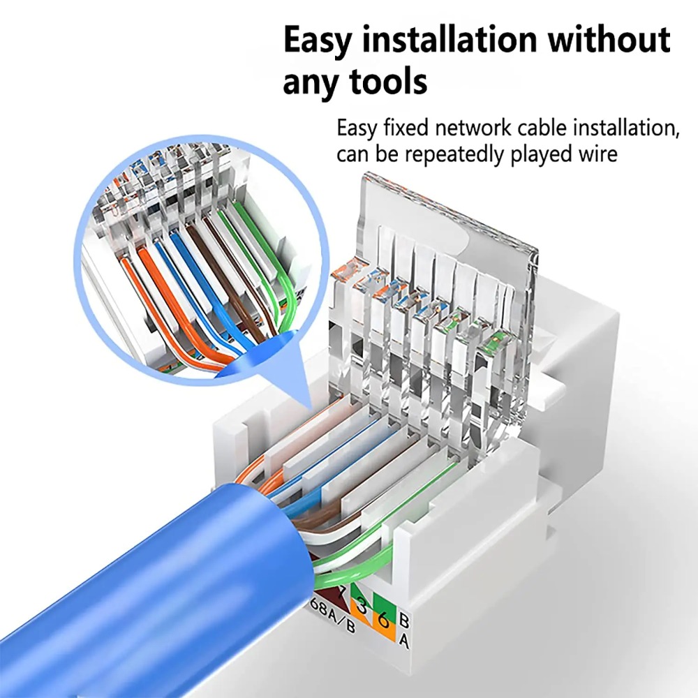 موصل إيثرنت كيستون جاك RJ45 بد - مراجعة Rj45 Jack وسعره