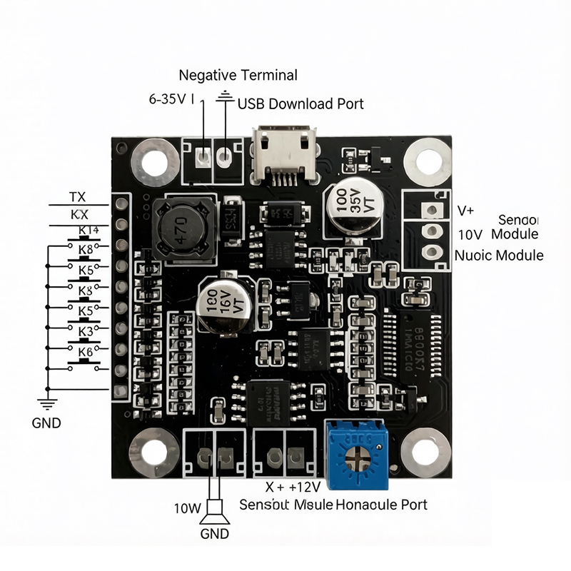 وحدة بث صوتي JMR910، لوحة تشغي - مراجعة Volume Control Board وسعره