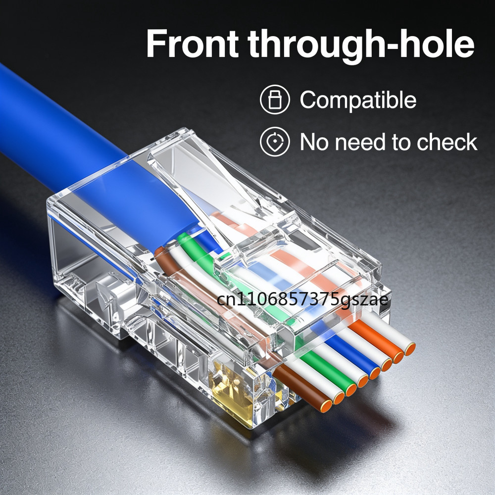 10/50/100 قطعة موصل RJ45 كريست - مراجعة Rj45 Jack وسعره