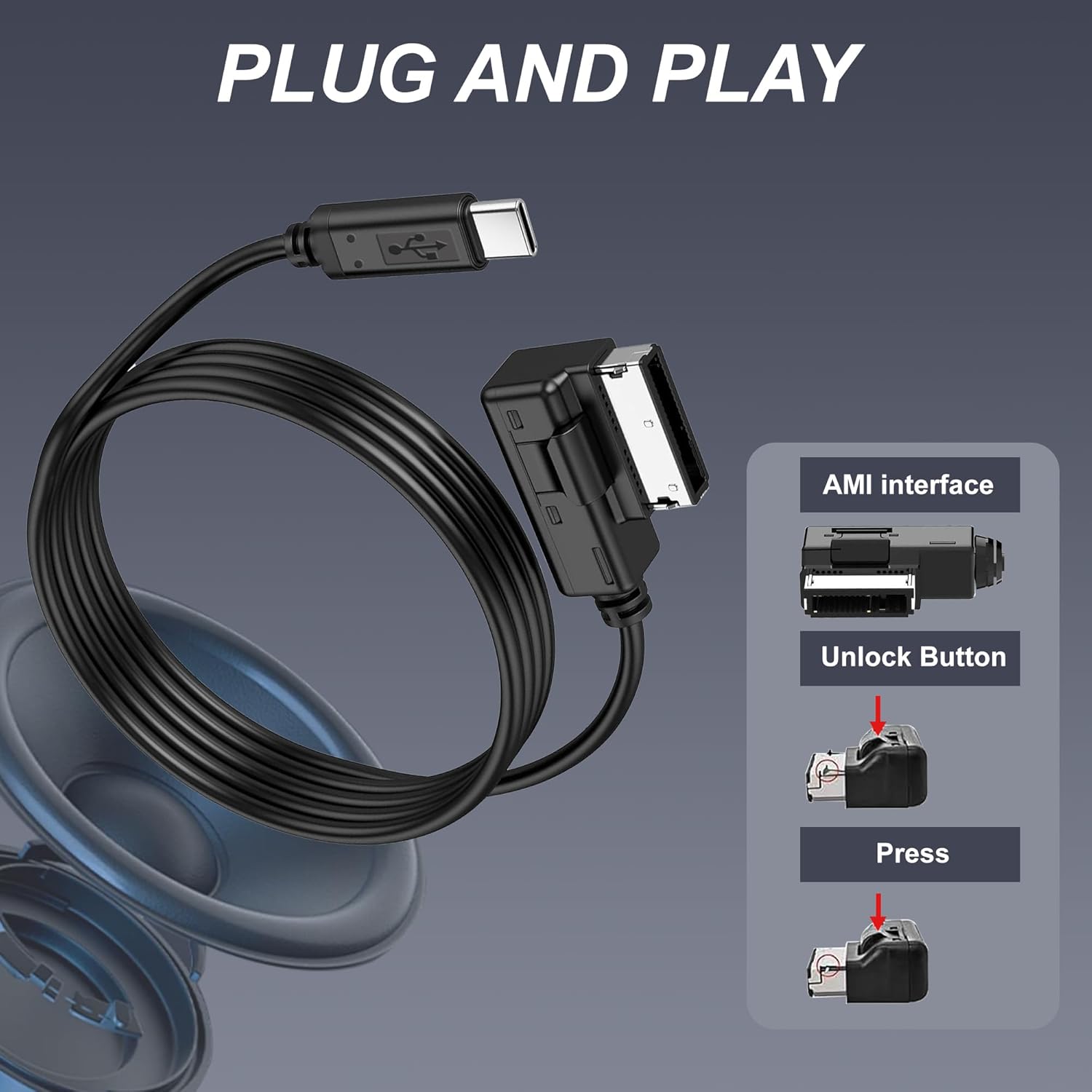 كابل USB-C إلى AMI MMI Aux لأج - مراجعة Mdi Cable وسعره
