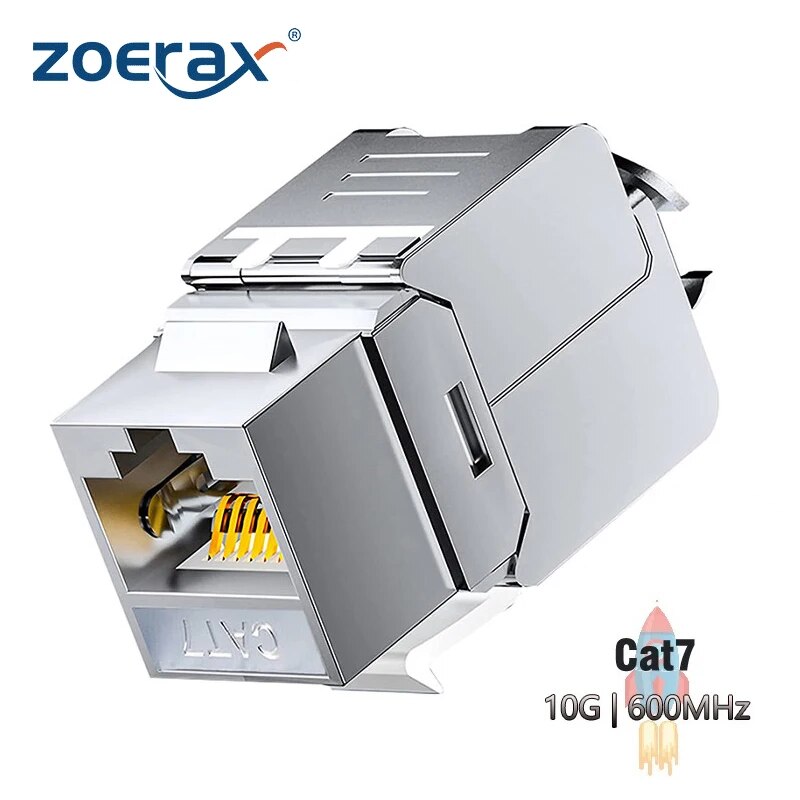 ZOERAX Cat6a Cat7 كيستون جاك C - مراجعة Rj45 Jack وسعره